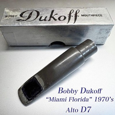 70年代 Dukoff Miami Florida D7⭐︎ Mysterious item] 70's black Dukoff D7 for alto | eBay 管楽器・吹奏楽器