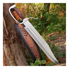 Handmade Carbon Steel Full Tang 19" Blade  Large Bowie Hunting Camping Knife