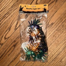 Colorful Halloween Spider Light Set 4ft 5in Lighted Length 2012 Brand New