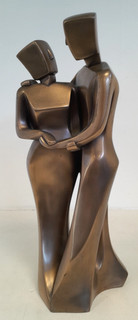 CWSL 2004 'To Have & To Hold' Extra Large Bronze Finish Couple Statue I3 W266