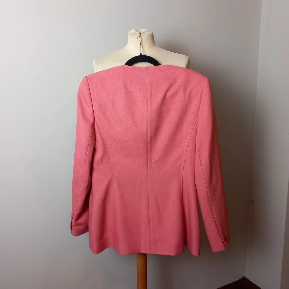 Women's Autonomy Dusky Pink Tailored Jacket Blazer  UK Size 12 - Image 2 of 3