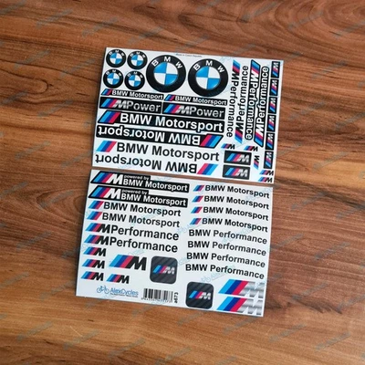 Aufkleber BMW Motorrad Motorsport M Sport Performance Laminated Decals Stickers - Image 1 of 4