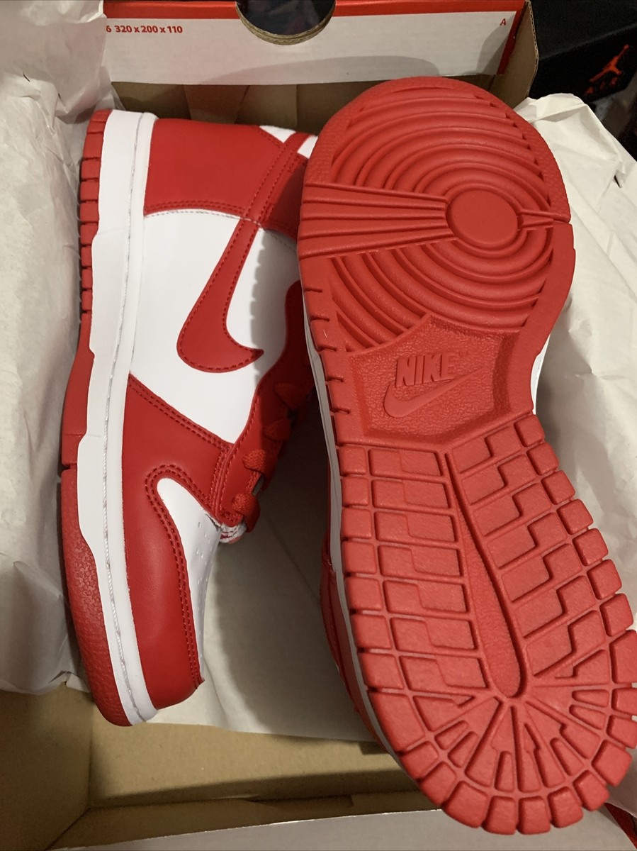 Nike Dunk High GS Sz 7Y WMNS 8.5 Championship Red White