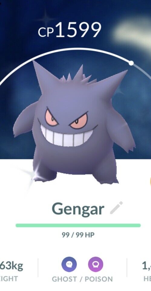 Shiny Gengar ( Gastly Evolution ) Pokemon Trade Go