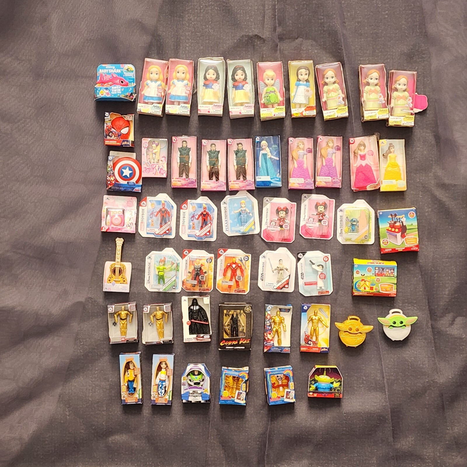 Zuru Surprise Mini Brands Lot Of 50 Toys Dolls, Star Wars, Toy Story Gold Forky