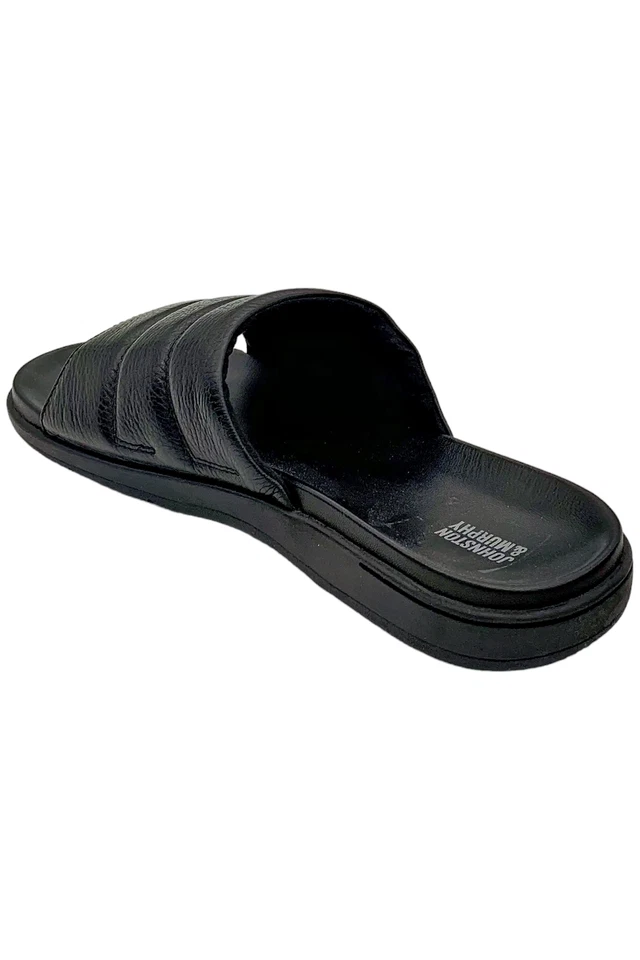 Johnston & Murphy 男式布兰森幻灯片黑色全粒面 — 第 3/3 张图片