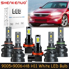 For Honda Accord 2005-2012 White Led Headlights High Low Beam Fog Light Bulbs Z8 For Honda Accord 2005-2012 White Led Headlights High Low Beam Fog Light Bulbs Z8