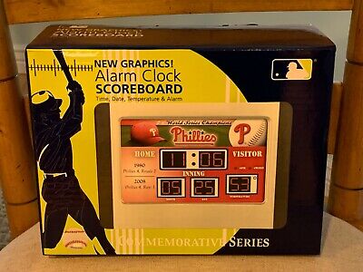 Mlb Philadelphia Phillies Electronic Digital Scoreboard Alarm Clock Mlb Philadelphia Phillies Electronic, Scoreboard Alarm Clock