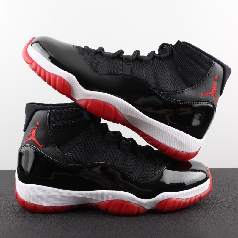 Nike Air Jordan 11 black and red men's sneakers -378037-061 | eBay