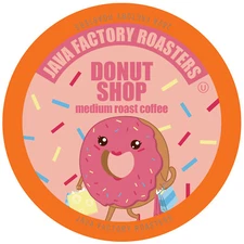 Donut Shop Blend by Java Factory,Flavored Med Roast Coffee Pods,Keurig 2.0,80 CT