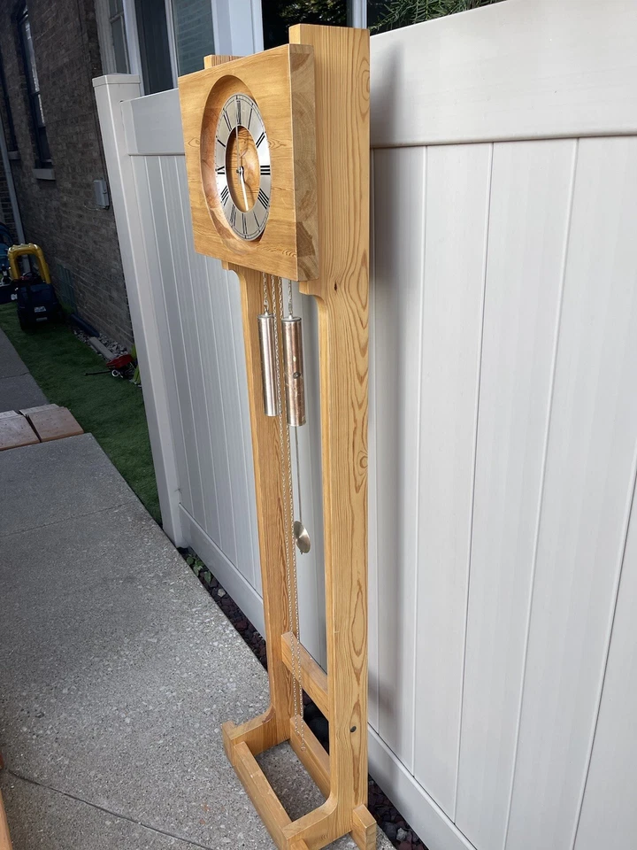 Vintage Mid Century Modern Scandinavian Grandfather Clock - Image 4 of 4