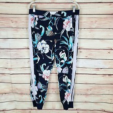 SOHO NY C Street Womens Medium Navy Floral Pants Size Medium  AR