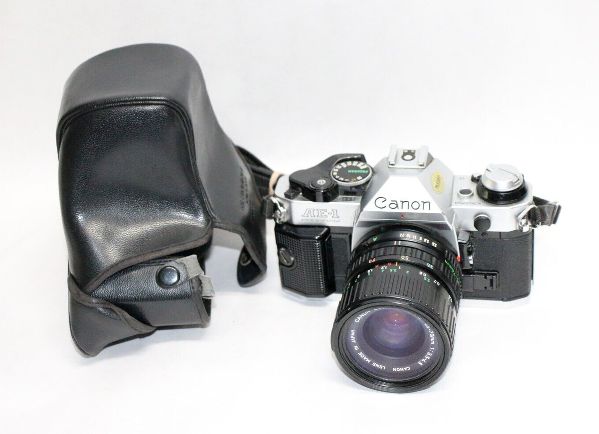 Canon AE-1 Program 35mm SLR Film Camera with FD 35-70mm f3.5-4.5