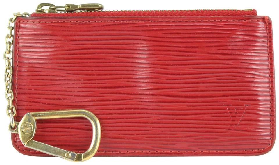 Louis Vuitton Red EPI Leather Key Pouch