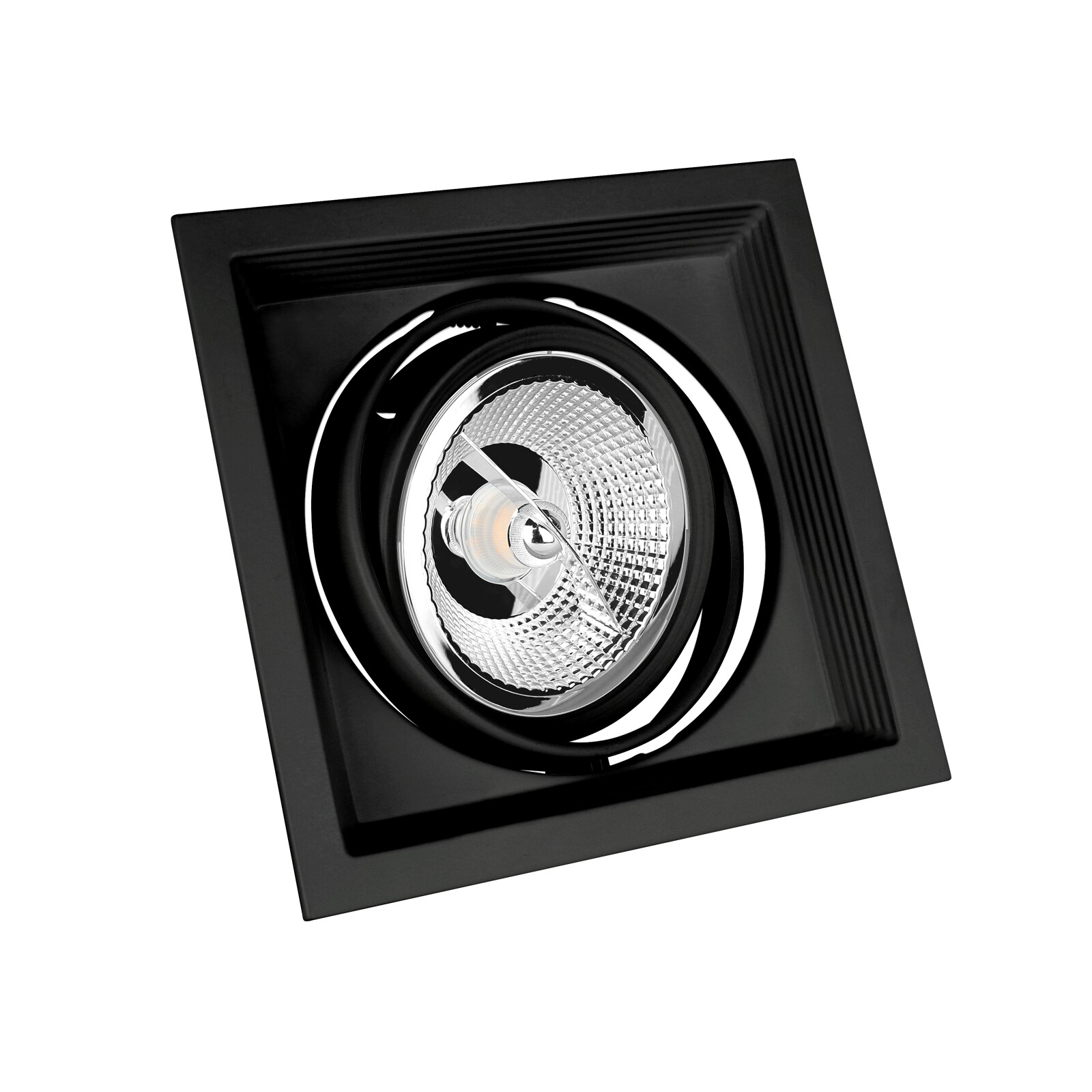 Built-In Light GU10 AR111 Single Black MDD Maxi Uno