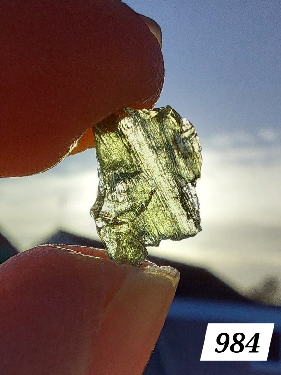 Genuine Moldavite Crystal tektite extraterrestrial
