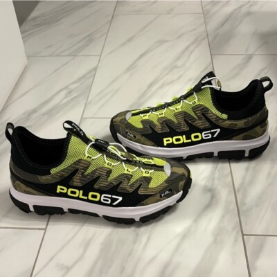 Polo Ralph Lauren Men's Sneakers Green Black White $180 New