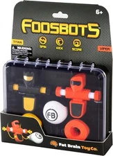 Foosbots Set of 2 Orange Green Toys Fast Paced Gameplay Portable Fun