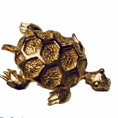 Vintage Belt/Purse Buckle TURTLE Gold Plated DESIGNER MIMI  display picture 2
