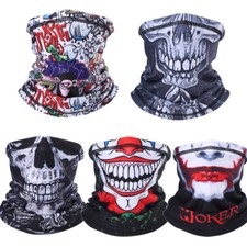 Skull Motorcycle Riding Neck Warm Half Face Mask Headwear for Men Women US FAST