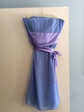 Women's After Six Bridesmaid dress- size 8 (Periwinkle/Lavender) tea length
