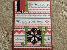 Letters for you winter Christmas holiday joy card kit of 6 made w/ Stampin Up!