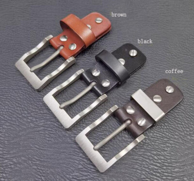 Pure Titanium Anti-Allergy Pin Buckle EDC Belt Buckle for 34mm