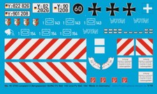 Peddinghaus-Decals 1/16 3755 Leopard A4 Büffel Bergepanzer Panz Bat. 143 und 154