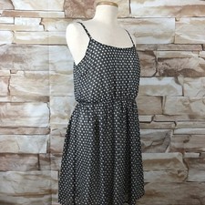 Forever 21 Dress Womens Medium Black White Geometric Floral 