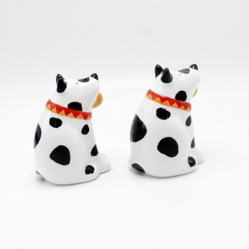 Dogs - Salt and Pepper Shaker Set Coco Dowley Spotted Dalmatian Dog - Picture 3 of 9