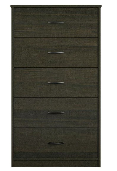 mainstays classic 5 drawer dresser Mainstays Classic 5 Drawer Dresser, Rustic Oak Finish