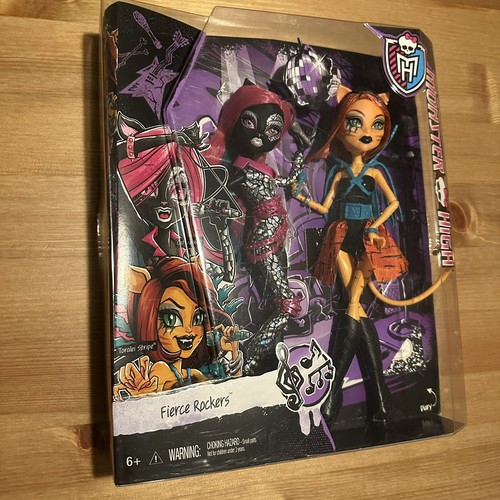 NIB Monster High Fierce Rockers Catty Noir & Toralei 2 pk Doll Set Rare HTF