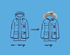 Coyote Fur Trim Hood YKK Zipper Real Fur Canada Goose Replacement Ruff Luxurious