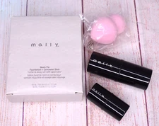 Mally Fair Quick Fix Foundation Concealer Sticks Set Sponge Applicator NEW READ