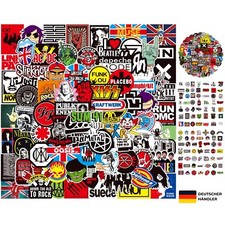 100 Stück Rock Band Punk Aufkleber, Classic Rock Sticker Pack für Erwachsene ...
