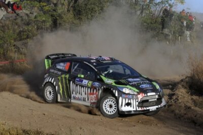 Ken Block (USA) Ford Fiesta RS WRC on the shakedown stage 2011 WRC Old Photo 6