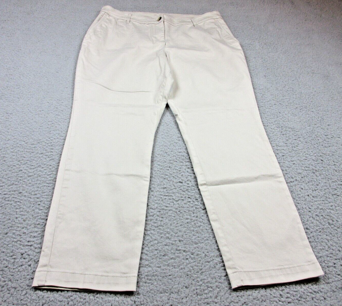 Tommy Bahama Pants Womens Adult 16 Beige Chino Lightweight Button