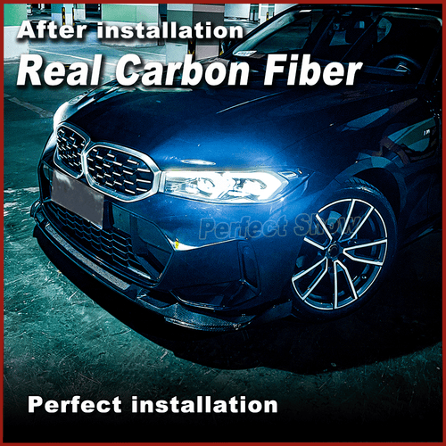 Carbon Frontlippe Front Spoiler Lippe Passt für BMW 3er G20 G28 M340i M-SPORT - Picture 5 of 12