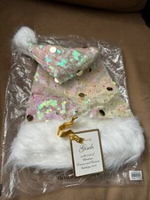 NEW With Tags Victoria s Secret Santa Baby SEQUIN Gisele Satin Skirt Hat