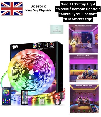 LED Streifen Lichter 10M Smart Bluetooth Smart App Musik Sync Steuerung Jeder Raum RGB