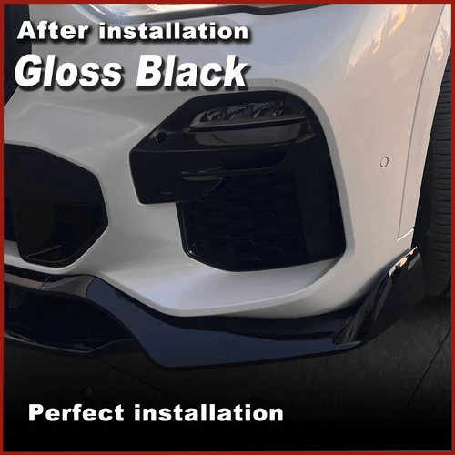 Glanz Schwarz Frontlippe Frontspoiler Frontansatz für BMW X5 G05 M-Paket 2019-20 - Picture 5 of 9