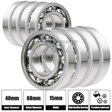 8x 6008-Ball Bearing 40mm x 68mm x 15mm Premium Deep Groove New FREE SHIPPING