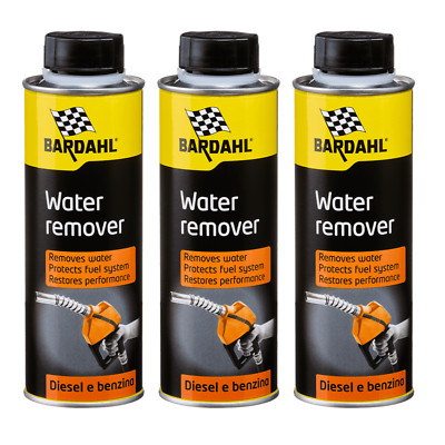 Bardahl Set 3X 300 ML Water Remover Zusatzstoff Beseitigt Wasser Fuel Benzin