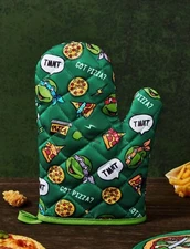 New TEENAGE MUTANT NINJA TURTLES Pot Holder GOT PIZZA Kitchen Oven Mit TMNT