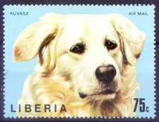 Liberia 1974 MNH, Kuvaszok, Dogs breed of ancient Hungarian origin [E1]