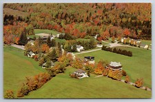 Postcard Vintage VT Middlebury College Aerial View Chrome ~9890