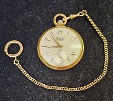 Gigandet Wakmann Incabloc Swis Made Pocketwatch 12k GF goldfilled fob-Parts Only