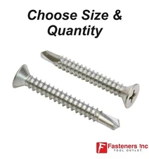 INTERCORP Self Drilling Philips Bugle Head Screws (Choose Size & Quantity)