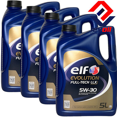 4x5 Liter Elf EVOLUTION FULL-TECH LLX 5W-30 Motoröl VW Longlife 5W-30 BMW LL-04