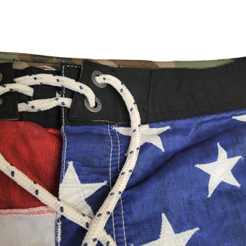 Rip Curl Board Shorts Mens 33 USA Flag Patriotic Fourth of July Swim Trunks - Picture 4 of 14